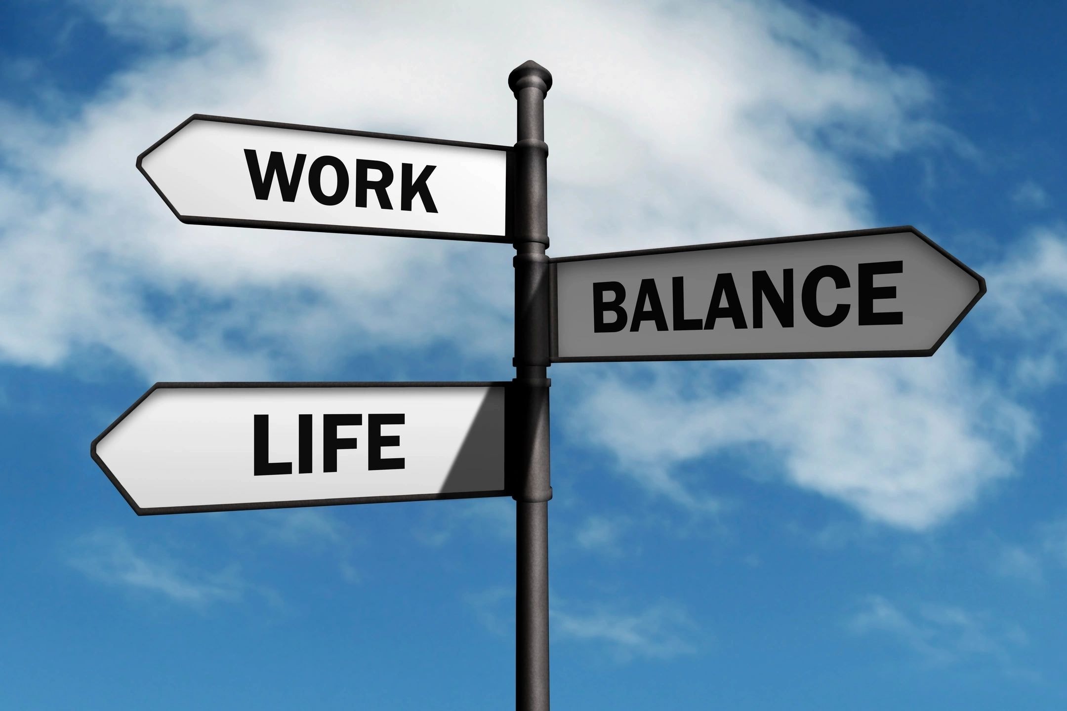 Work Balance Life directional sign